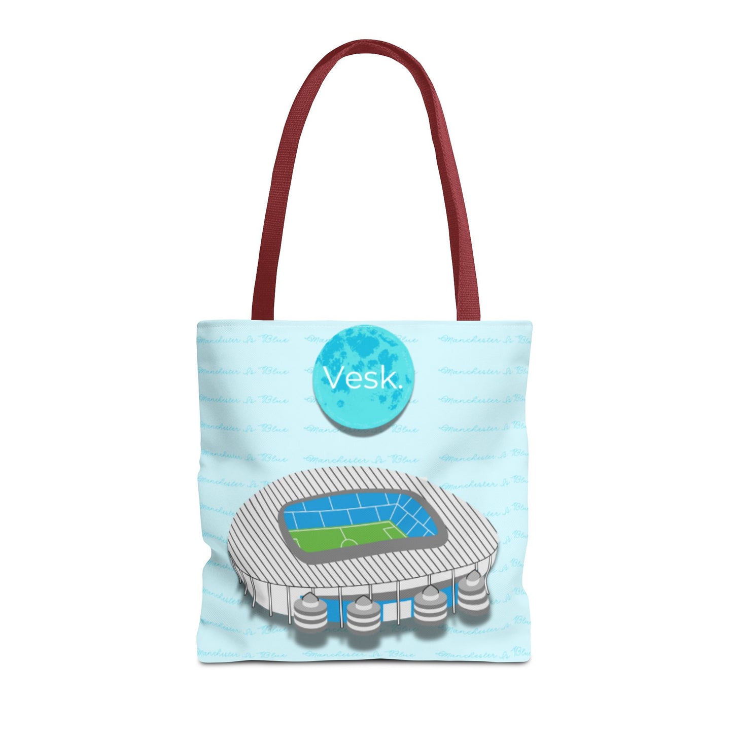 Vesk. Tote Bag- Manchester Is Blue
